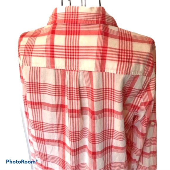 J. Crew Long Sleeve 6 Button Popover Shirt Size M - Picture 3 of 9